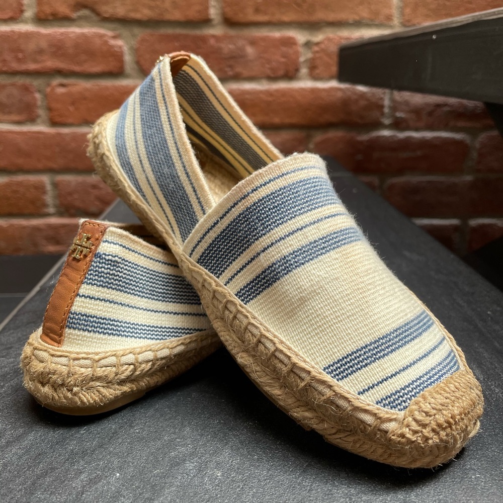 Tory Burch Striped Espadrilles